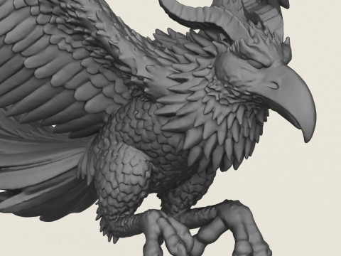 Attaccare Monster Bird Stampa pronta Modello di stampa 3D