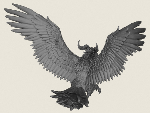 Attaccare Monster Bird Stampa pronta Modello di stampa 3D