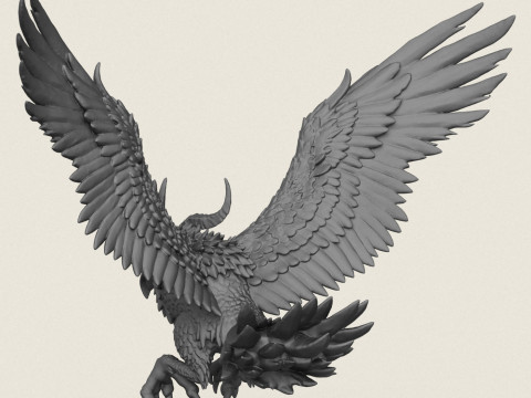 Attaccare Monster Bird Stampa pronta Modello di stampa 3D