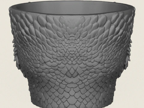 Eagle Head Planter 3D Print Model