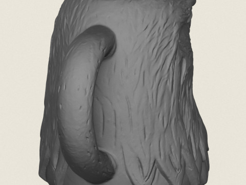 Tazza con testa d'aquila Modello di stampa 3D