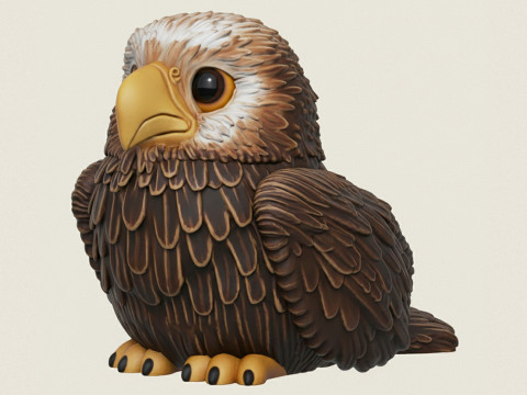 Baby Eagle Statue 3D 打印模型