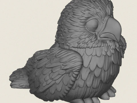 Est&aacute;tua de beb&ecirc; &aacute;guia Modelo de Impressão 3D