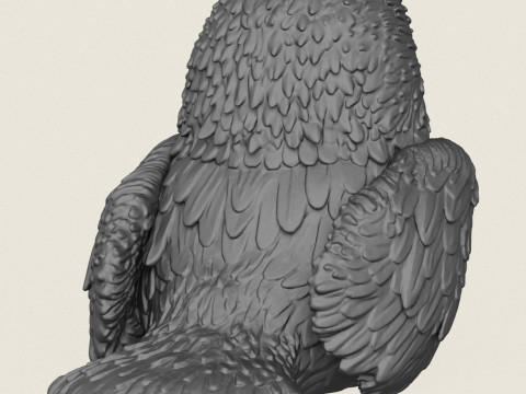 Statue de bébé aigle prête à imprimer Modèles 3D en vedette