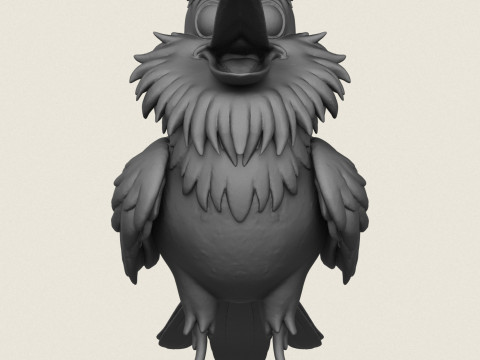 Dessin animé, jouet, oiseau, impression, prêt Modèles 3D en vedette