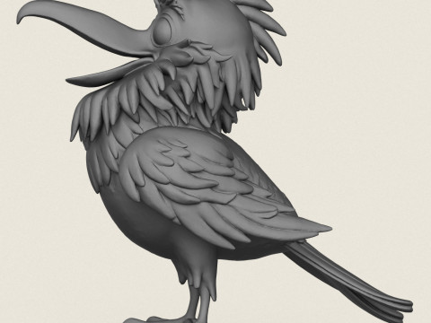 Dessin animé, jouet, oiseau, impression, prêt Modèles 3D en vedette