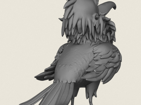 Dessin animé, jouet, oiseau, impression, prêt Modèles 3D en vedette