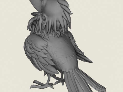 Dessin animé, jouet, oiseau, impression, prêt Modèles 3D en vedette