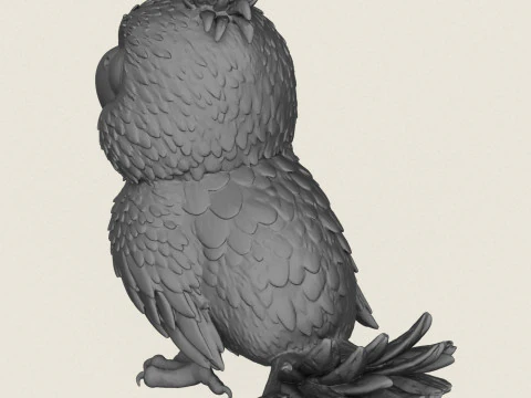Baby Parrot Bird 3D Print Model