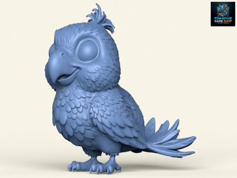 P&aacute;jaro loro beb&eacute; Modelo de impresión 3D