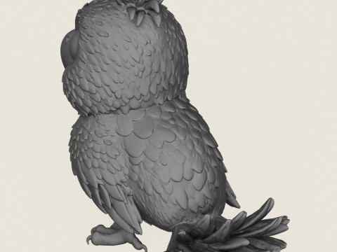 Распечатка детского попугая готова 3D Принт Модель