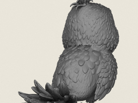 Распечатка детского попугая готова 3D Принт Модель