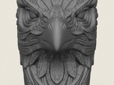 Griffin Head Planter 3D Print Model