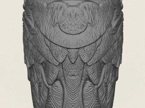 Griffin Head Planter 3D Print Model