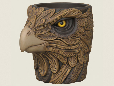 格里芬头花盆 3D 打印模型