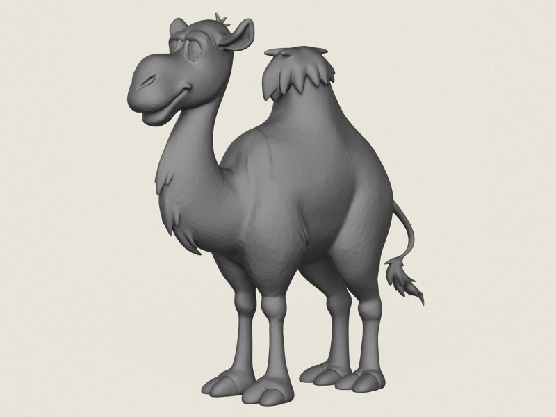 Camel 3D Print Model .c4d .max .obj .3ds .fbx .stl .blend
