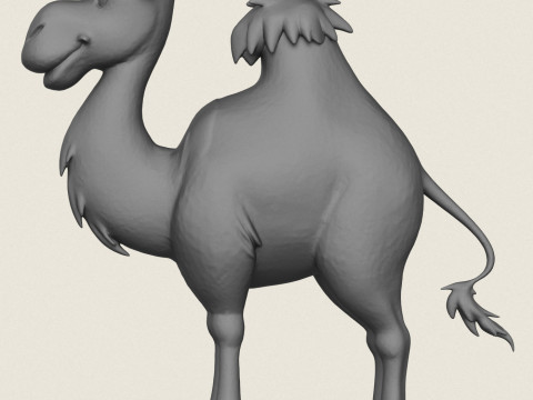 Gotowy do druku rysunek wielbłąda Model do druku 3D