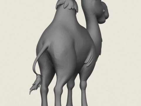 Gotowy do druku rysunek wielbłąda Model do druku 3D