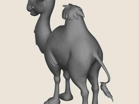Gotowy do druku rysunek wielbłąda Model do druku 3D