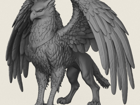 Fantasy Griffin Print Ready 3D Print Model