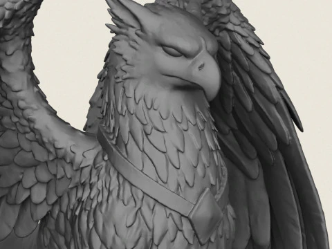 Griffin Bird Animal 3D Print Model