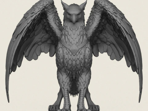 Griffin Bird Animal 3D Print Model
