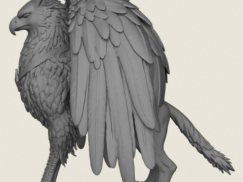 Fantasy Griffin Print Ready 3D Print Model