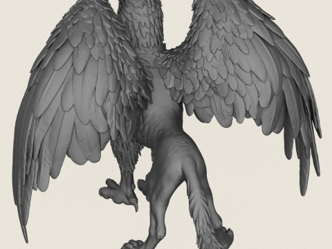 Fantasy Griffin Print Ready 3D Print Model