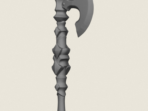 판타지 워리어 액스 3D 프린트 모델