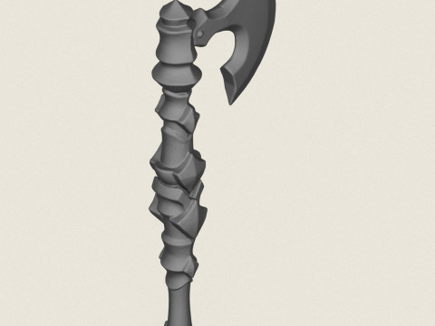 판타지 워리어 액스 3D 프린트 모델