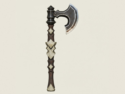 Ascia del guerriero fantasy Modello di stampa 3D