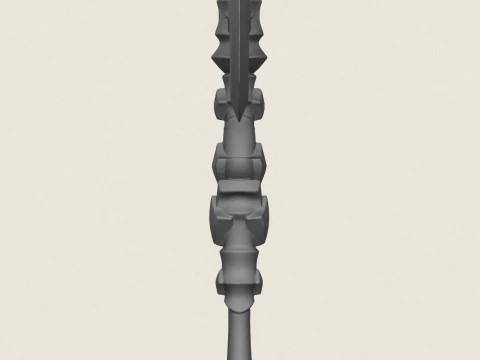 幻想戦士の斧 3Dプリントモデル