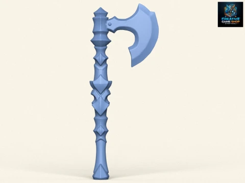 Fantasie krijger bijl 3D printmodel