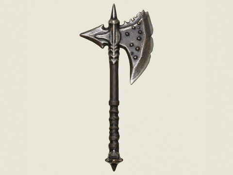 Traditionele koningsbijl 3D printmodel