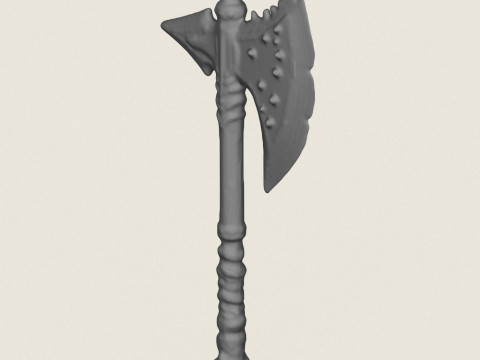 Traditional King Axe 3D Print Model