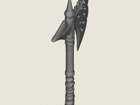 Traditional King Axe 3D Print Model