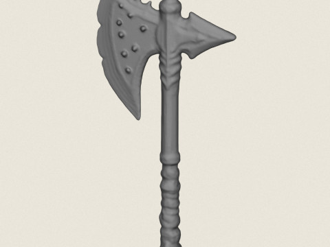 Traditional King Axe 3D Print Model
