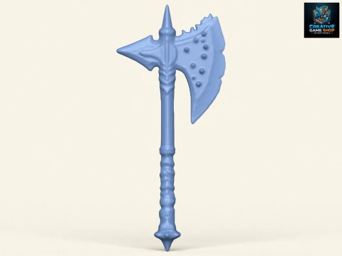 Traditionele koningsbijl 3D printmodel