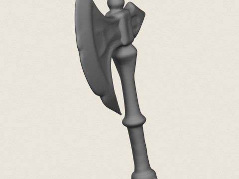 Kleine Kriegeraxt 3D Druckmodell