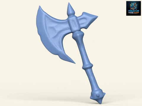 Kleine krijgersbijl 3D printmodel