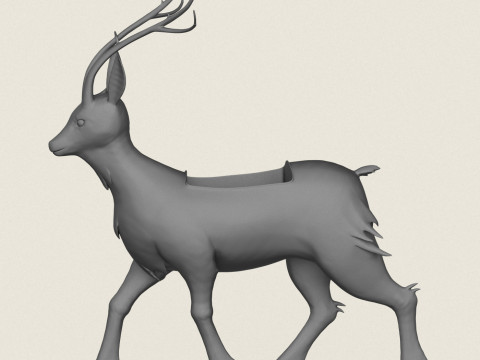 Deer Planter Print Ready 3D Print Model