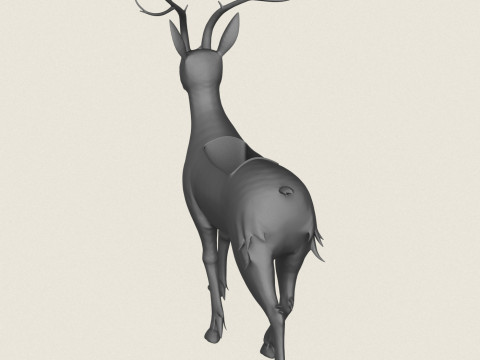 Deer Planter Print Ready 3D Print Model