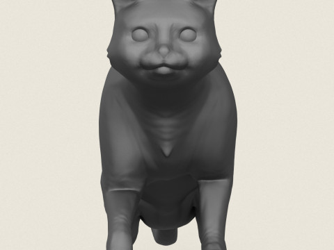 Gotowy do wydruku pozy kota Model do druku 3D