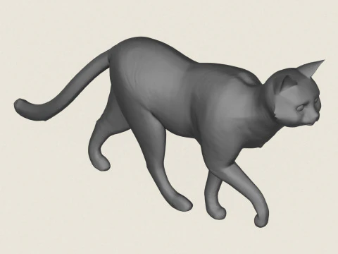 猫步式 3D 打印模型