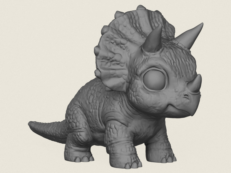 婴儿恐龙玩具 3D 打印模型 .c4d .max .obj .3ds .fbx .stl .blend