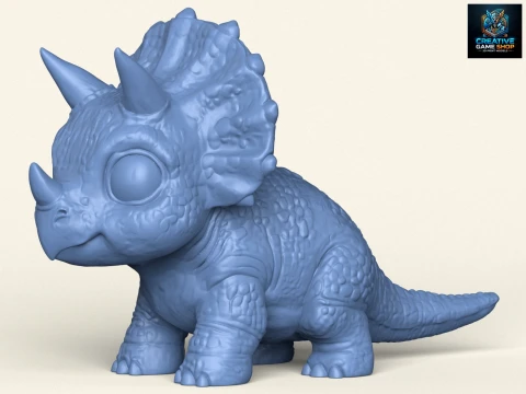 Mainan Bayi Dino Model Cetak 3D
