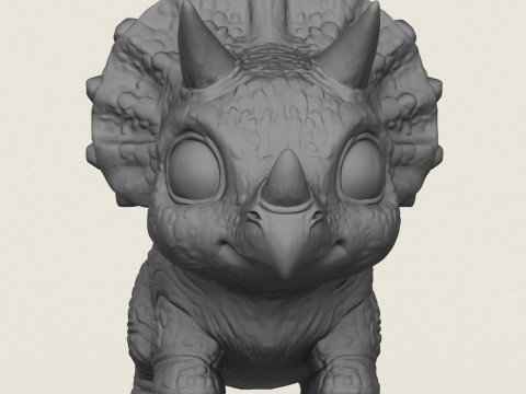 Bebek Dino Oyuncak Baskıya Hazır 3D Baskı Modeli