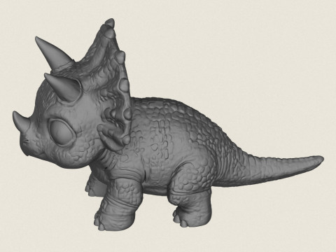 Bebek Dino Oyuncak Baskıya Hazır 3D Baskı Modeli