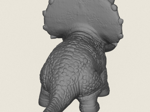 Bebek Dino Oyuncak Baskıya Hazır 3D Baskı Modeli