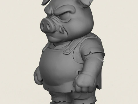 Postać z kresk&oacute;wki świnia Model do druku 3D